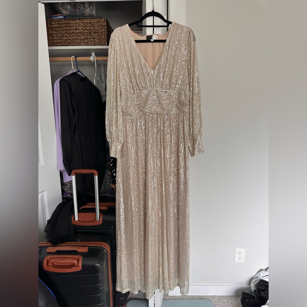 Piper & Scoot Exclusive Dress, Gold & Silver